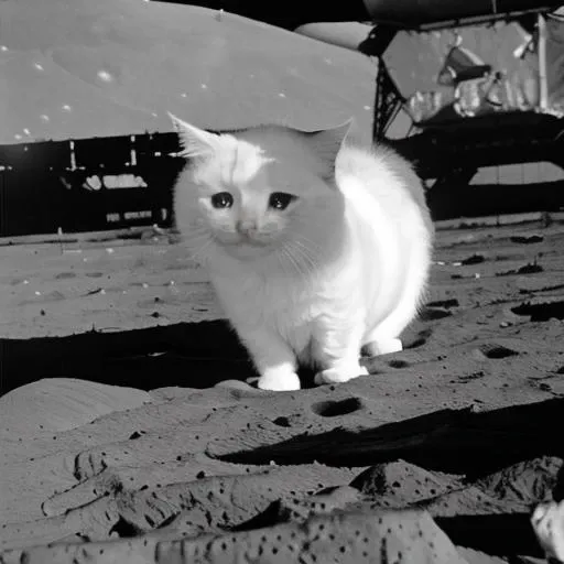 sadcatmeme sitting on the (moon:1.3) and looking at viewer, high angle shot, viewer at sky, space, grayscale
 <lora:SadCatMeme_V10:1>, [32k|16k|best-quality], professional photo, (centered-in-frame:1.2)