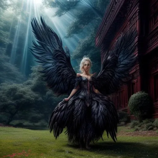 full-body of Big Black Chicken, powerful energy, eyes like superman, big puffy eyes, eyes radiating blazing heat laser, strong focus on subject, glorious aura, champion aura, bright shining eyes, strong bokeh, masterpiece, flawless complexion, top quality, best quality, ultra-realistic, ultra-detailed, 8k, raw photo, highest resolution, surreal, incredibly lifelike, real life photo reality, some beautiful flowers, sunlight, a bit cloudy, perfect lighting, perfect shadow, perfect panorama photo, perfect big black chicken body, realistic scenery, meadows, best artistic scenery, real colors, perfection artistic, uncanny realism, realism pushed to extreme, outstanding clear photo quality, fantasy concept art, whimsical fairy tale elements, immaculate-micro-details Big Black Chicken, intricate details, awards winning legendary fantasy beast photography, micro details photography, shot on Canon EOS 5D, 35mm photo, cinemascope, trending on art station, ultra-realistic photo, glamour photography, radiant god rays, Ilford HP5 Plus, Photographers by Tim Walker, technicolor, digital art, depth of field, (distant shoot:1.37), intricatedetails, bg_imgs, perfect composition, perfect proportion, clear photo, depth of field, intricate detailed, ultra-detailed face, immaculate micro-detailed face skin and pores texture, ultra pretty, unspeakable ultra-beautiful, ultra-delicate photo, otherworldly big black chicken, emphasize glowing aura, unmatched power, true champion, (distant-view:1.37),