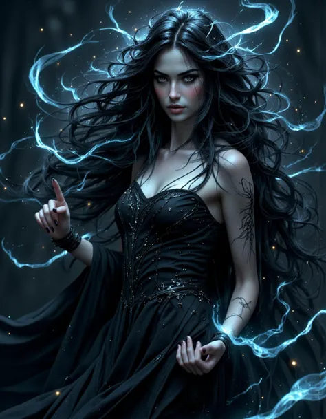 (In a dark fantasy world, a stunningly beautiful elf sorceress stands under the pale glow of the moonlight. Her long, black hair cascades down her back, contrasting with her fair, almost ethereal skin that glows faintly in the night. The moonlight casts a mysterious and enchanting aura around her, highlighting her sharp, elegant features and adding an air of mystique to her presence. The scene is hauntingly beautiful, with the shadows of the night enhancing the elfâs enigmatic allure, creating a mesmerizing and cinematic atmosphere.), <lora:ImageUpgraderV2:1>, detailmaximizer, <lora:last:0.7>, <lora:Aura_Flux:0.65>, <lora:FluxMythP0rtr4itStyle:1>, mythp0rt