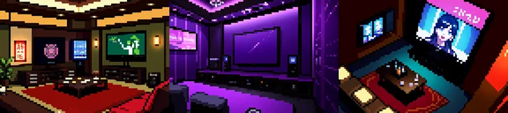 highly insanely detailed, masterpiece, top quality, best quality, highres, 4k, 8k, RAW photo, (very aesthetic, beautiful and aesthetic),
__lazy-wildcards/subject/env-bg-interior/ktv-interior/prompts__,
<lora:karaoke1:0.7>,
(1girl:1.3), 1other,
__lazy-wildcards/dataset/background__,âââ