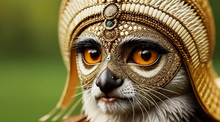 analog style, photorealistic digital art of an indian bird queen, 8k, intricate details, detailed face and eyes,(rendered eyes) <lora:epiNoiseoffset_v1:1>, symmetrical, looking at the camera