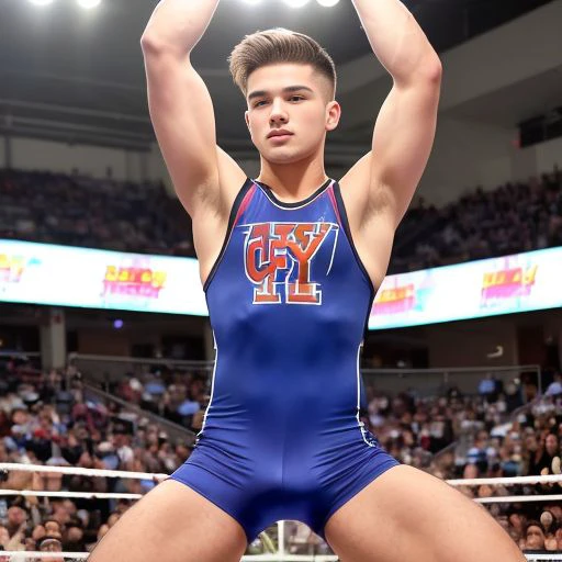(detailed eyes),(detailed facial features),(detailed clothes features), A candid photo of Full body shot:1.5 (18 year old Caucasian male, handsome face,Lean body, wearing tight wrestling singlets detailed:1.3, background is Wrestling Association:1.5, HDR, 8k resolution, looking at camera, repeatedly obtained reward photography, stills ,Personal photo, such incredibly people's unbelievable masterpieces: 1.3)