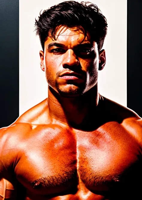 1man, a topless super strong youths,hulk,(high detailed skin:1.2), in camera studio with 3 flash, soft lighting, masterpiece, best quality, 8k uhd, dslr, film grain, Fujifilm XT3 photorealistic painting art by midjourney and greg rutkowski