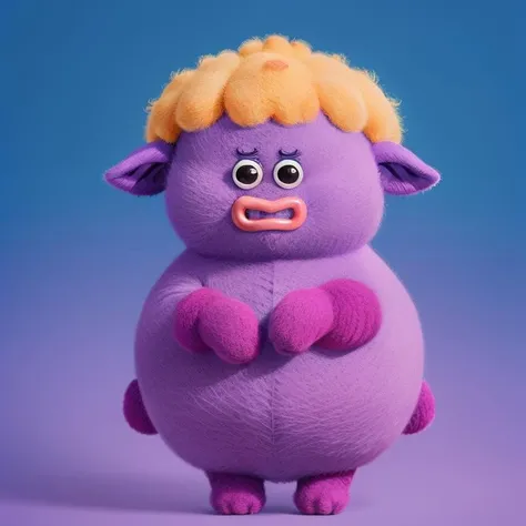 masterpiece,best quality,
masterpiece,best quality,
Sheep felt, a lovely light blue little monster, wearing a Han costume, wearing a phoenix hairpin on his head, holding himself aggrieved, sad expression, melancholy, anthropomorphic, monster, soft hair, smooth, limbs, red hair, simple background, standing, solo, whole body, looking at the audience, lavender gradient background, clean background,