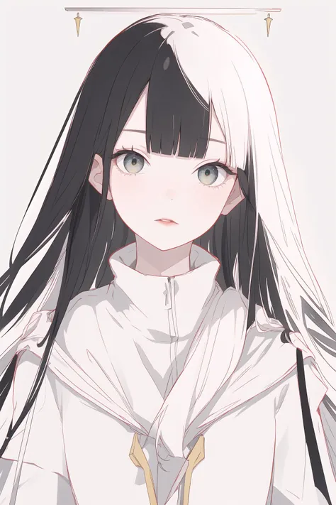 (best quality, masterpiece, highres),1girl,solo,blunt bangs,white eyes,lips,black long hair,dynamic_angle,<lora:Bx_cool white_v1.08:1>,