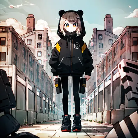 masterpiece, best quality, <lora:keke:1> <lora:epiNoiseoffset_v3:1> <lora:add_detail:0> <lora:GoodHands-vanilla:1>, symbol-shaped pupils, colorful, flat color, (1girl), (solo), looking at viewer, facing viewer, techwear, <lora:BlubRuin:1>, BlubRuin, full body, landscape,