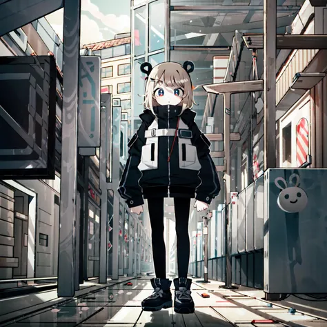 masterpiece, best quality, <lora:keke:1> <lora:epiNoiseoffset_v3:1> <lora:add_detail:0> <lora:GoodHands-vanilla:1>, symbol-shaped pupils, colorful, flat color, (1girl), (solo), looking at viewer, facing viewer, techwear,  <lora:BlubRuin:1>, BlubRuin, full body, landscape,
