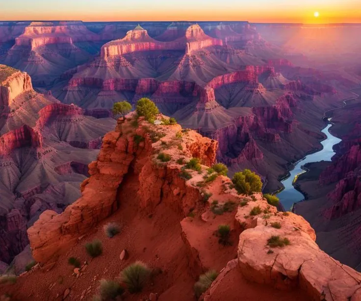 epic painting of The Grand Canyon, Arizona at night,  <hypernet:longexposure:1>, hd, high octane render, smooth