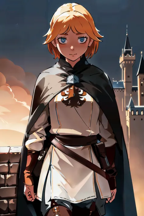 solo, masterpiece, best quality, <lora:GoodHands-vanilla:1>, (ultra-detailed:1.2), intricate detail, realistic, 1girl on a castle wall, medieval castle, outdoors, gloomy lighting, (afternoon:1.2), <lora:Masterpiace:0>, <lora:NeiaDv3:0.8>, (neia, bags_under_eyes:1.4), white shirt, black cloak, brown pants, thigh boots, belt, small pupils, (eyebags:1.2), sunken eyes