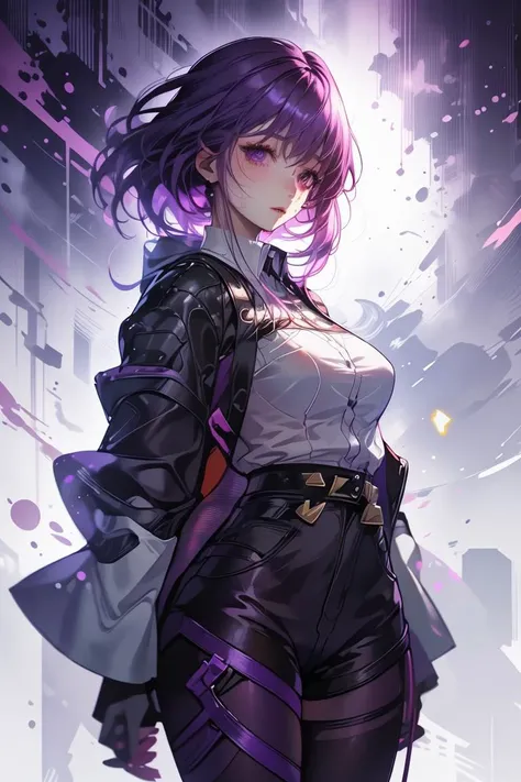 (Masculine Digital Artwork:1.3) of (Technical illustration:1.3) a photo of a woman, <lora:KafkaV1.0-000003:0.8> KafkaHSR, purple hair, purple eyes, black shorts, purple pantyhose, jacket, white shirt, purple gloves, KafkaHSR, purple hair, purple eyes, black shorts, purple pantyhose, jacket, white shirt, KafkaHSR, purple hair, purple eyes, black shorts, purple pantyhose, KafkaHSR, purple hair, purple eyes, black shorts, KafkaHSR, purple hair, purple eyes,CGSociety,ArtStation,(Kodachrome:1.3), <lora:LCM_LoRA_Weights_SD15:1>