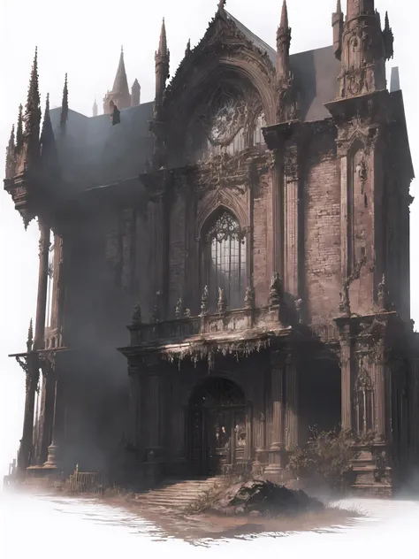 Bloodborne,<lora:Bloodborne-000075:0.6>,white background:1,simple background,auditorium:1,building:1,highres,(intricate details:1.2),(perfect details), unity CG 8K wallpaper,