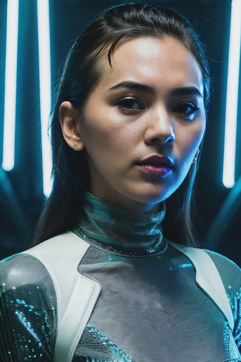jessicaHen1  in cyber neon lighting, futurism, intricate futuristic jewelry accessories, cyberpunk glossy white latex turtleneck, hyper photorealistic, crispy quality, digital photography, trending in artstation, trending in pinterest, cinematic, 4 k ultra hd, art by pascal blanche, art by greg rutkowski