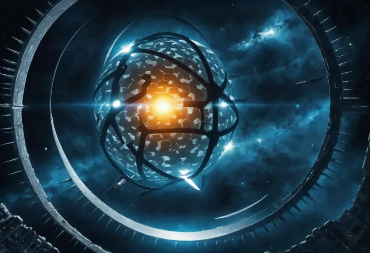 dyson_sphere, space background, night sky, night, <lora:dyson_sphere_sdxl_12:0.8>, (spaceship), masterpiece, best quality