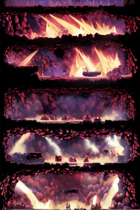 <lora:2dplatformbackground:1.00>, hkmap, 2D, pixel art, volcano, lava, smoke || pixel art, masterpiece, 8k, high resolution, shallow depth of field, sharp focus