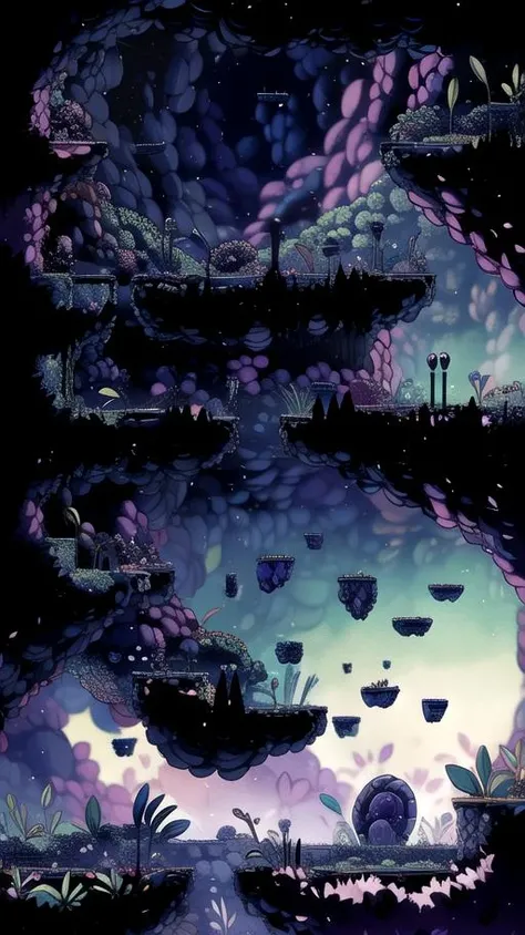 <lora:HKMap_LoRA-000009:1>, ((hkmap, 2d, pixel art)), landscape, crystals, cave, amethyst