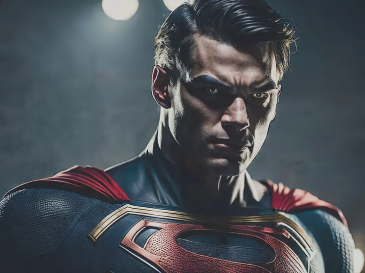 dark theme, medium photo of evil superman as a villain in Batman , dark superman suit, epic photo, rim light, hard light, sony a7, 50 mm, matte skin, (pores:0.1), muted colors, hyperdetailed, hyperrealistic, 8K,
<lora:to8contrast:1> emb_PhotoHelper