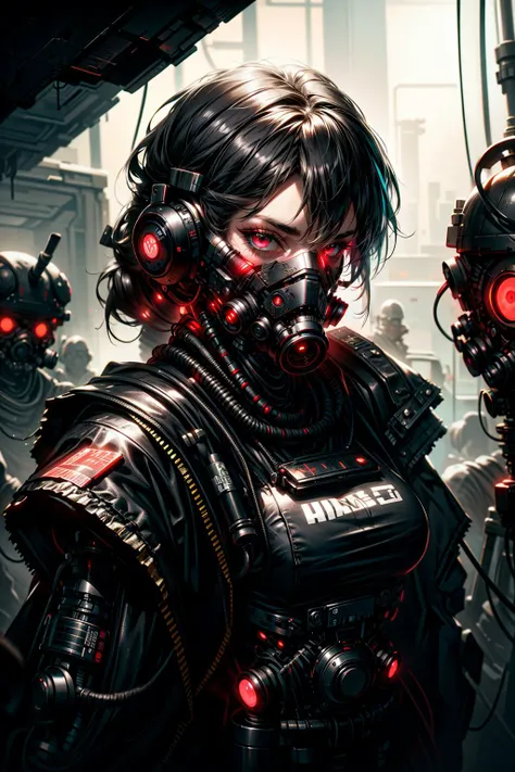 (masterpiece:1.1), (best quality:1.1), (detailed:1.0), (vibrant colors:1.2), BREAK, (cyberpunk:1.0), (science fiction:1.0), (futuristic:1.0), BREAK, (solo:1.2), (upper body:1.0), (cyborg:1.0), (mechanical limbs:1.0), (looking at viewer:1.0), (techwear:1.0), (mask:1.0), (coalpunkai:1.0), <lora:CoalPunkAI:0.6>, <lora:girl_with_mask_lora013:0.8> , BREAK, (indoors:1.0), (underground:1.0), (tunnel:1.0), (cramped:1.0), (machinery:1.0), (debris:1.0), (pipes:1.0), (neon:1.0)