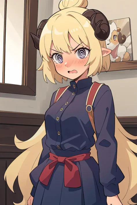 (masterpiece, best quality), intricate details,
1girl, <lora:WatameV4:0.8> ,Tsunomaki Watame, hair bun, sheep horns, purple eyes,
<lora:EnvyCuteMix05:0.8> blushing, angry, <lora:hohoaka:0.8> <lora:grgr-eye2:0.8>