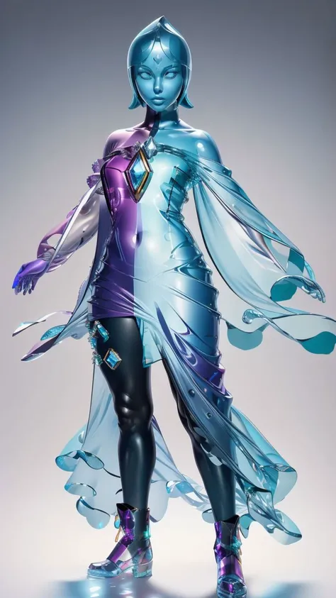 (best quality:1.2) (4k:1.) (very high resolution:1.1),(ultra detailed CG:1.1),official concept art,1girl,((full body)),solo,(detailed face:1),(small breasts:1),full body,(transparent body),<lora:crystal_v1:0.8>,(phcrystal:1),colorful crystal,gems,(translucent),(transparent),reflection,RTX,lay tracing,(<lora:FiSS4:1>),blue eyes,blank eyes,(no pupils),(colored skin),(blue skin),blue hair,body jewel,forehead jewel,<lora:GlassTech-20:0.8>,<lora:glassSculptures_v20CompletelyRedone:0.6>,standing,