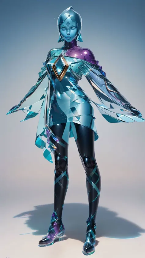 (best quality:1.2) (4k:1.) (very high resolution:1.1),(ultra detailed CG:1.1),official concept art,1girl,((full body)),solo,(detailed face:1),(small breasts:1),full body,(transparent body),<lora:crystal_v1:0.8>,(phcrystal:1),colorful crystal,gems,(translucent),(transparent),reflection,RTX,lay tracing,(<lora:FiSS4:1>),blue eyes,blank eyes,(no pupils),(colored skin),(blue skin),blue hair,body jewel,forehead jewel,<lora:GlassTech-20:0.8>,<lora:glassSculptures_v20CompletelyRedone:0.6>,standing,