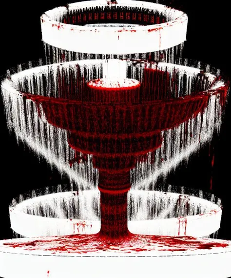 And blood-black nothingness began to spin... A system of cells interlinked within cells interlinked within cells interlinked within one stem... And dreadfully distinct against the dark, a tall white fountain played.