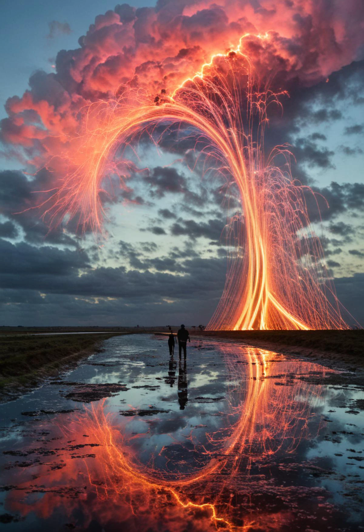 An intricate overland, art by Josh Adamski , Bruce Nauman, Mordecai Ardon, Brandon Woelfel, Ben Goossens