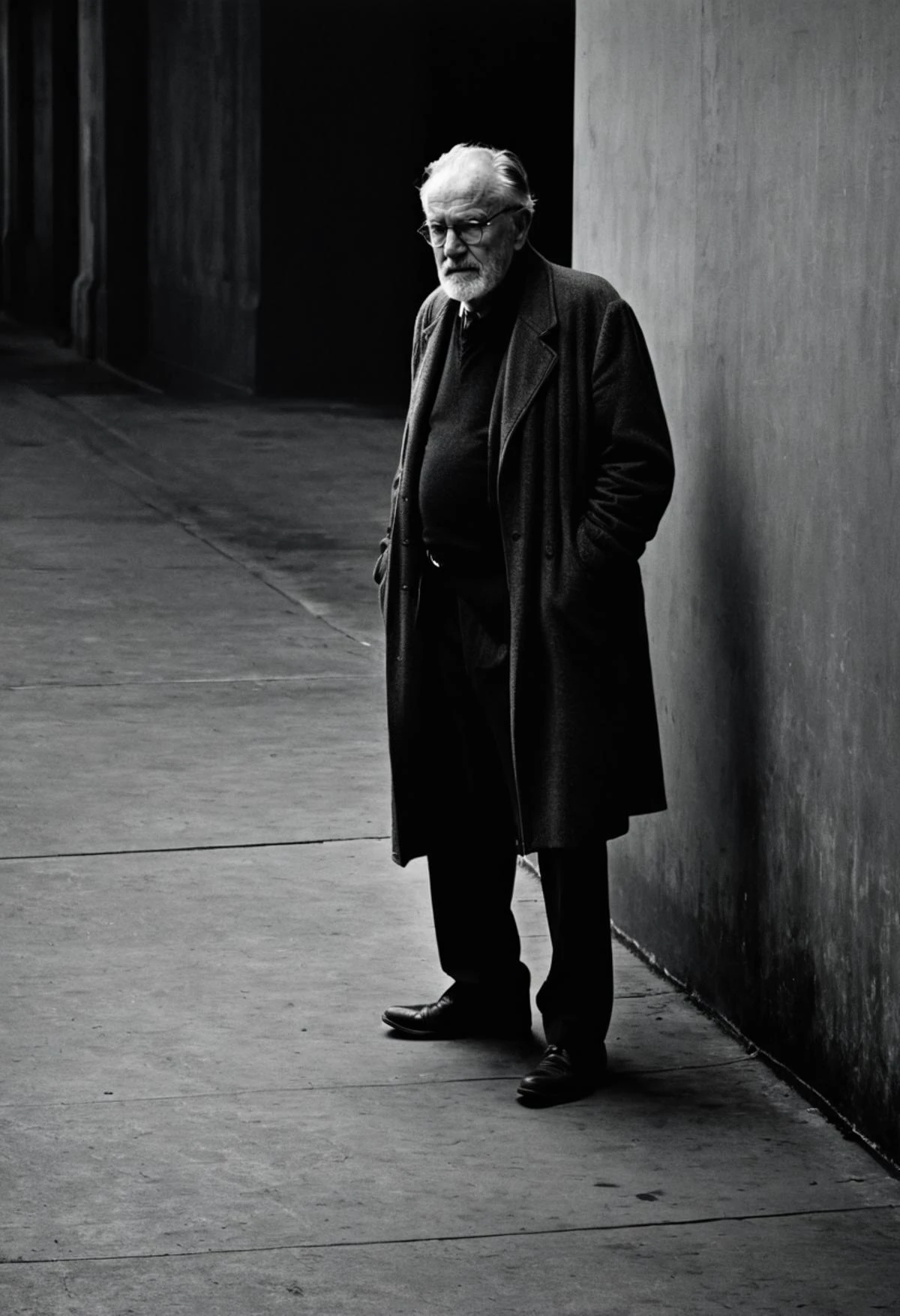 a beautiful photograph of a old man, art by David Fincher