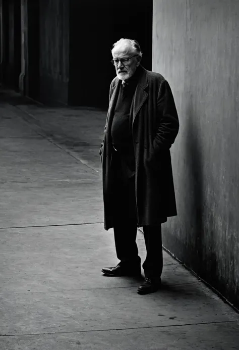 a beautiful photograph of a old man, art by David Fincher