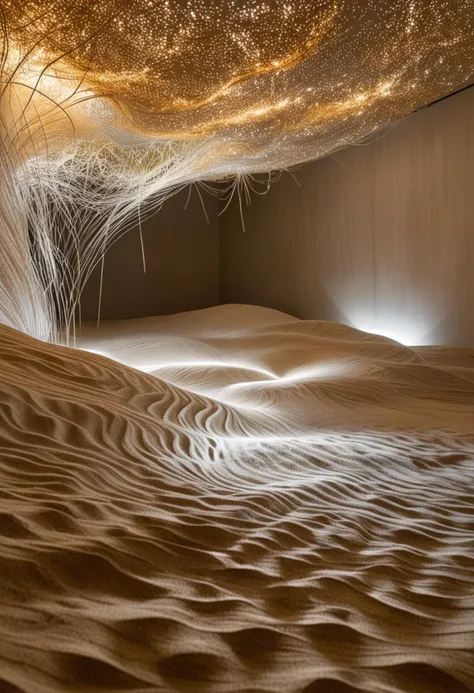 an abstract sculpture with light in a room, tumblr, sand dune, dezeen showroom, spaghetti, depth perspective, miyamoto abduzeedo, canyon, 2014, prize winning, tatami galaxy, brazil, art by
hong soonsang, Bruce Nauman, hiroaki samura, Otto Piene, Tokujin Yoshioka, Pascale Marthine Tayou, Idris Khan,