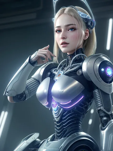complex 3d render ultra detailed of a beautiful porcelain profile woman android face, cyborg, robotic parts, 150 mm, beautiful studio soft light, rim light, vibrant details, luxurious cyberpunk, lace, hyperrealistic, anatomical, facial muscles, cable electric wires, microchip, elegant, beautiful background, octane render, H. R. Giger style, 8k, best quality, masterpiece, illustration, an extremely delicate and beautiful, extremely detailed ,CG ,unity ,wallpaper, (realistic, photo-realistic:1.37),Amazing, finely detail, masterpiece,best quality,official art, extremely detailed CG unity 8k wallpaper, absurdres, incredibly absurdres, <lora:japaneseDollLikeness_v10:0.1>, <lora:koreanDollLikeness_v10:0.5>, robot, silver halmet, full body, sitting
