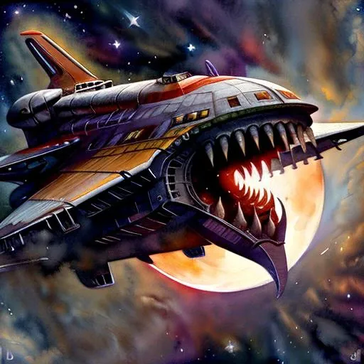 space shuttle, demonmawai <lora:demonmawai_v10:1>