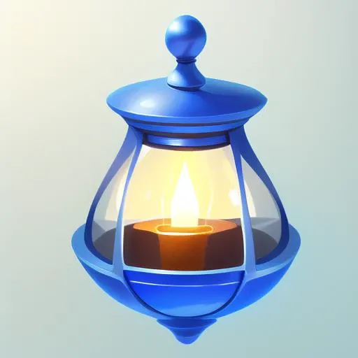 game icon institute,game icon,The image is an lantern, blue, still life, game icon, official art, well-structured, HD, 2d, game item icon, future style, (white background). <lora:eacar:0.5>