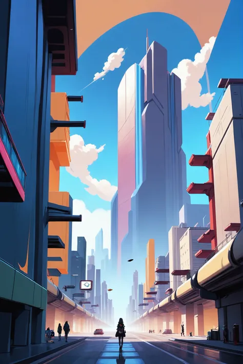 <lora:EnvyStarlightAnime14:1.25>soft anime digital painting, cinematic still, gargantuan,infinite scifi sky city beyond the end of the multiverse