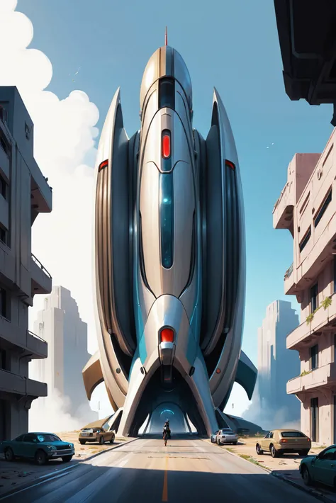 <lora:EnvyStarlightAnime14:1.25>soft anime digital painting, epic military scifi, primordial streamline moderne a great,abandoned fantasy topia edge of the multiverse, masterpiece
