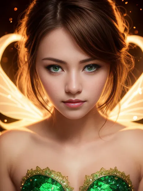 ((masterpiece)), ((best quality)), high resolution, detailed, (1girl, solo),transparent skin, looking at viewer, fairy girl, green skin, green eyes, closed mouth, blurry, glowing, TREEAI, (magical girl transformation), (glowing eyes:1.1), (dynamic pose), vibrant colors,