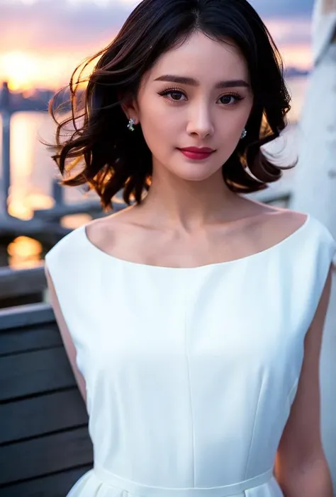 <lora:yangmi2:0.92:lbw=1,0,0,0,1,1,0,0,1,1,1,1,1,1,1,1,1>yangmi face,yangmi body,good hands,perfect hands,
pose,supermodel,
There's a beauty standing on the Brooklyn Bridge in New York, the city that never sleeps. She's like a delicate bloom in a sea of concrete, a beacon of beauty in a world of hustle and bustle.The sun is slowly setting, painting the sky with a rainbow of colors that reflect off the waters of the East River. The bridge is bathed in a golden hue, and the beauty stands there, taking it all in. Her long, wavy hair flows in the gentle breeze, and her eyes sparkle like diamonds against the backdrop of the setting sun.She wears a simple yet elegant dress that flows with her every movement, a testament to her effortless grace. She seems to be suspended in time, a moment captured in all its glory, the perfect combination of natural beauty and urban decay.Around her, the city rumbles and buzzes, but she remains unperturbed, lost in her own world. She's the picture of stillness amidst the chaos, a study in contrasts that only adds to the allure of the moment.The camera captures her profile, the perfect curve of her cheekbone, the delicate arch of her eyebrow, and the soft, inviting smile that plays on her lips. It's as if the world has paused to take a breath, to appreciate the beauty that is both ethereal and earthy, delicate yet resilient.She turns her head slightly, her gaze fixed on something in the distance, her expression unreadable. The setting sun casts a warm glow on her face, highlighting her features with an almost angelic radiance.As the scene fades to black, you can almost imagine her walking forward into the night, leaving only a trail of captivating beauty in her wake. She's not just a beauty, she's a symbol of hope and resilience in a city that never stops chasing its dreams.
(black hair:1.34),
(white dress:1.9),(white skin,),(pov:1.34)
smile,
(looking at viewer),
supermodel,
(depth of field:1.69),(long exposure:1.2),(dynamic motion:1.13),(Extreme Aestheticism:1.93),offical art,first person view,blurry background,(professional photograph:1.5),
(8k, RAW photo, best quality, masterpiece:1.2), (realistic, photo-realistic:1.85), (ultra-detailed:1.5), highres
<lora:epi_noiseoffset2:1>