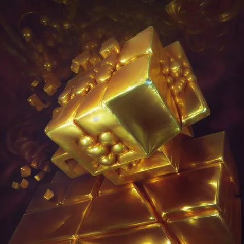 gold cube, FlonixApterus, Flonixprompt1