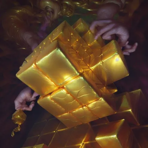 gold cube, FlonixApterus, Flonixprompt1