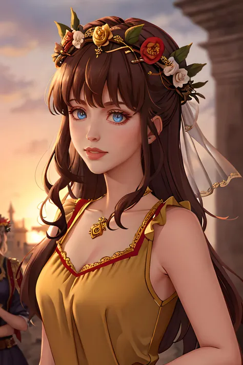 , ,<lora:kynthia-v2-wvl:0.75>, kynthia, dress, flower crown,,