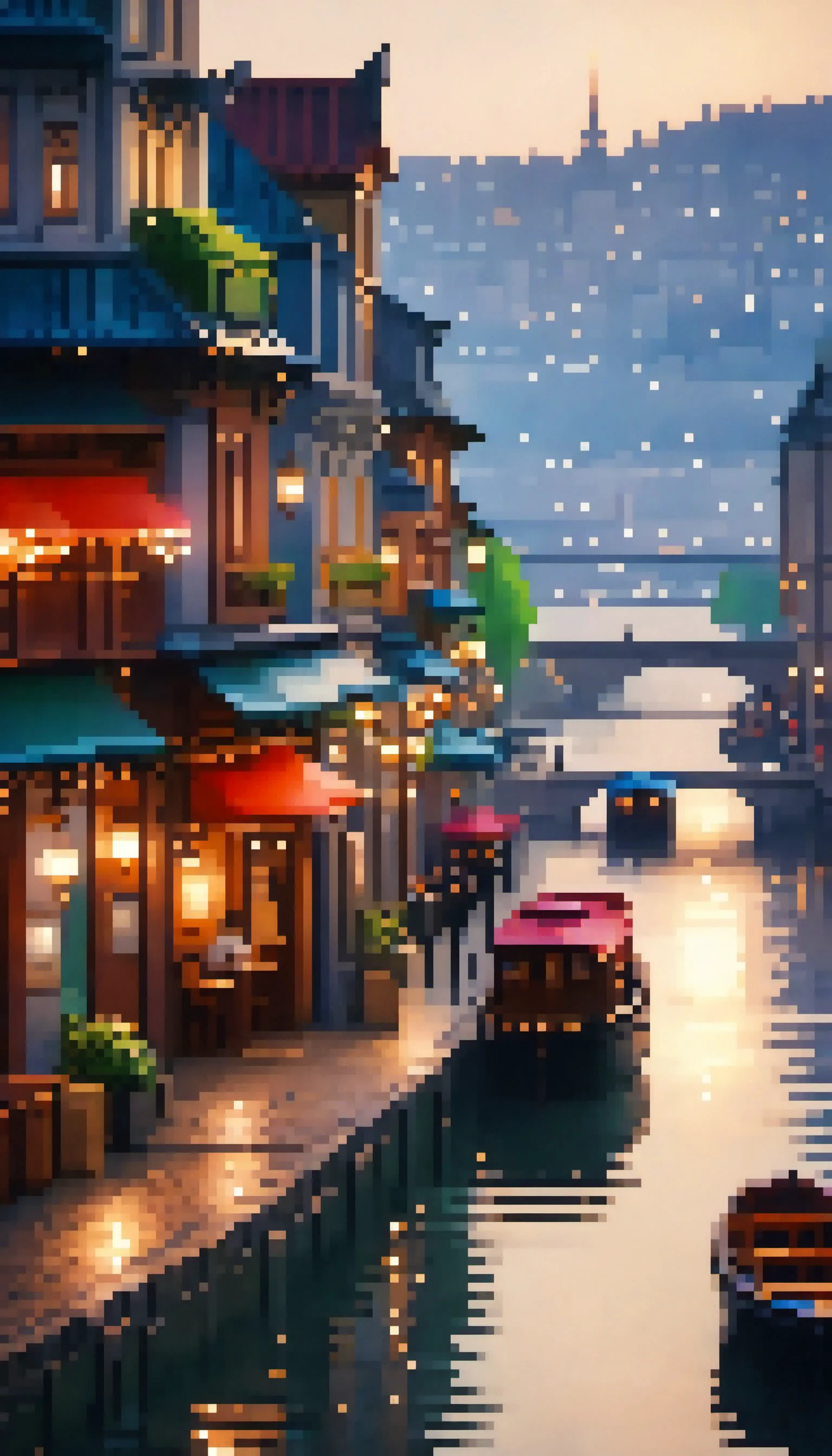 cinematic photo of a city by the river, 35mm photograph, film, bokeh, professional, 4k, highly detailed