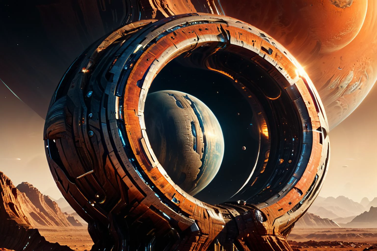 <lora:xl_more_art-full_v1:0.7>, (best quality:1.5), (hyperrealism:1.3), (intricate emotional details:1.5), (ultra detailed), (sharp focus), (sharp details), detailed digital illustration of a Planetary rings repurposed for habitation, Solarpunk, <lora:bl4ckl1ghtxl:0.7> bl4ckl1ghtxl , <lora:EnvyOrganicScifiXL01:1>