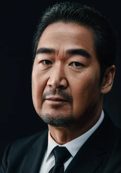 Raw photo of a man,zgl,aged up,wearing(formal,black suit),(head-shot:1.2),looking at viewer,simple background
(masterpiece) (photorealistic)(best quality) (detailed skin) (intricate) (8k) (HDR),SFW
<lora:zglV3:0.9>