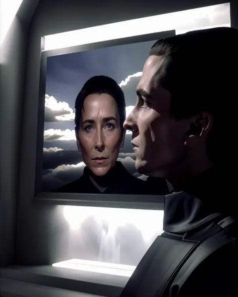 a man and a woman looking at a television screen , american realism ,  unreal 5, a raytraced image