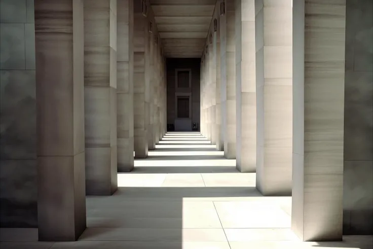 a group of people sitting on white benches , american realism , unreal 5, a raytraced image