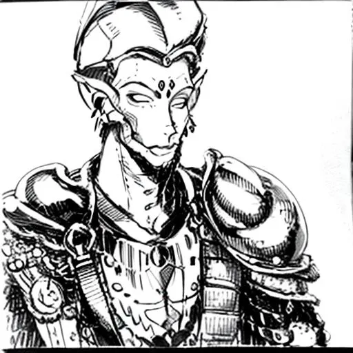 michael_kirkbride, <lora:michael_kirkbride-000029:1>, 1boy, solo, pointy ears, armor