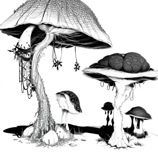 michael_kirkbride, <lora:michael_kirkbride-000029:1>, mushrooms