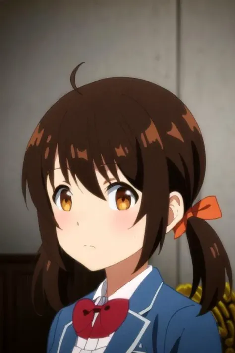 masterpiece, best quality, anime art style, suzu, brown hair, twin-tails, light brown eyes, medium breasts, school uniform, full body <lora:arifuretaFromCommonplaceTo_01:1>