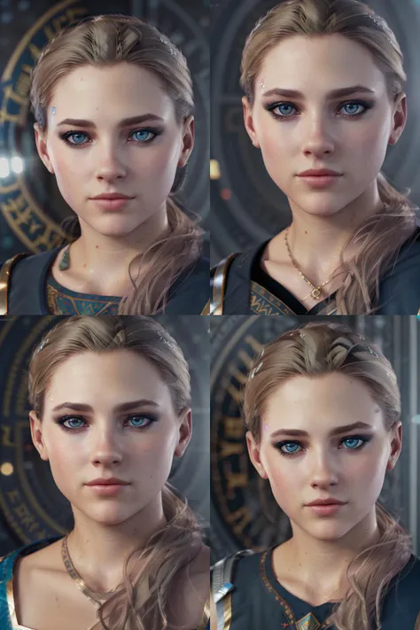 a beautiful CHLOEDBH,  ponytail, blue eyes, (pink cleopatra hair:0.9), (warrior princess:1.2), (Bavaria culture:1.2), (barbarian warrior), tcg artwork, fantasy character, [trading card game art], realism, perfect rendered face, perfect face details, realism, perfect rendered face, perfect face details, oil on canvas, hyper real, photography, professional, canon camera, nikon camera, sharp, bokeh, studio quality, fisheye lens, delighted, by Steve McCurry, by Ilia Repin, by Robert Capa  <lora:S6yxChloeDetroit_v20:0.7><lora:epiNoiseoffset_v2:1>