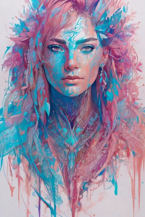 crystallineAI, <lora:nijiexp-000010:0.8>, strong warrior princess, centered, key visual, intricate, highly detailed, breathtaking beauty, precise lineart, vibrant, comprehensive cinematic, Carne Griffiths, Conrad Roset, (the most beautiful portrait in the world:1.5)
