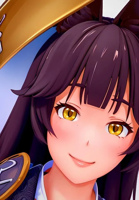 (Photo:1.3), highdetail, <lora:Izanami:0.8>, Izanami, 1girl, solo, smile, japanese armor, portrait,, (masterpiece, best quality, absurdres, detailed, ultra-detailed:1.3), (high details, 8k:1.3)